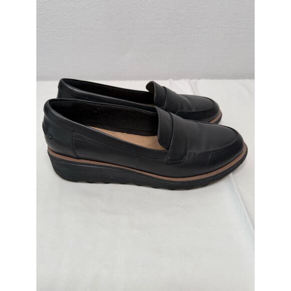 Clarks Collection Sharon Gracie Penny Loafer, Black, Size 9.5 - Picture 4 of 5